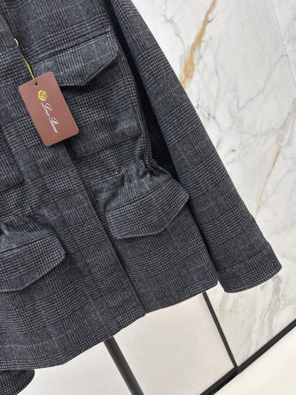 Loro NEW plaid coat