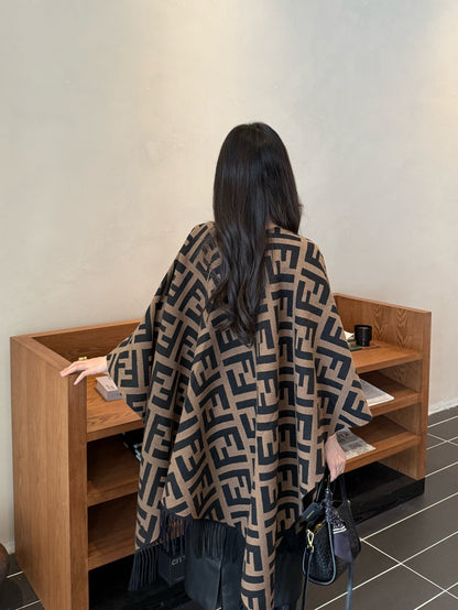 Brune NEW wool shawl