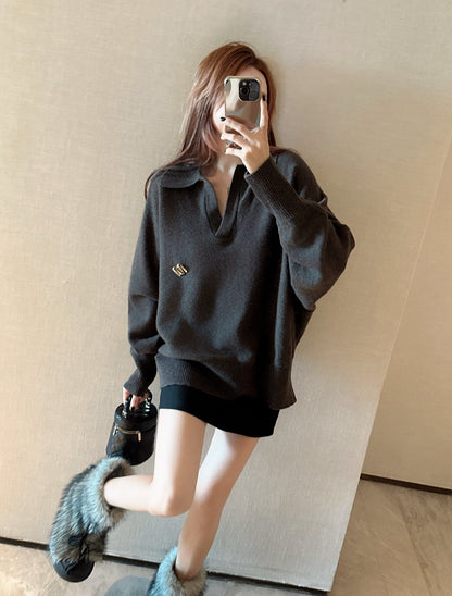 Max NEW lapel sweater