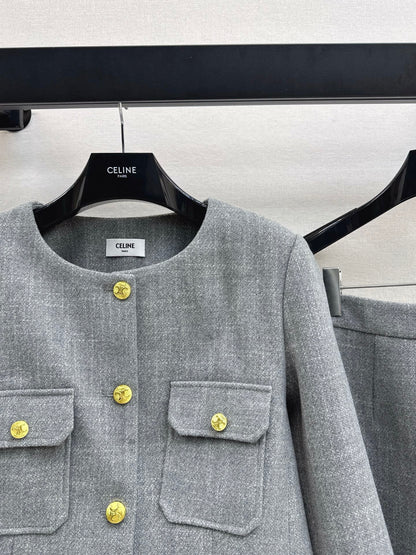 Guc NEW Jacket + slit skirt suit