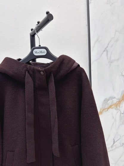 Max NEW wool hooded jacket