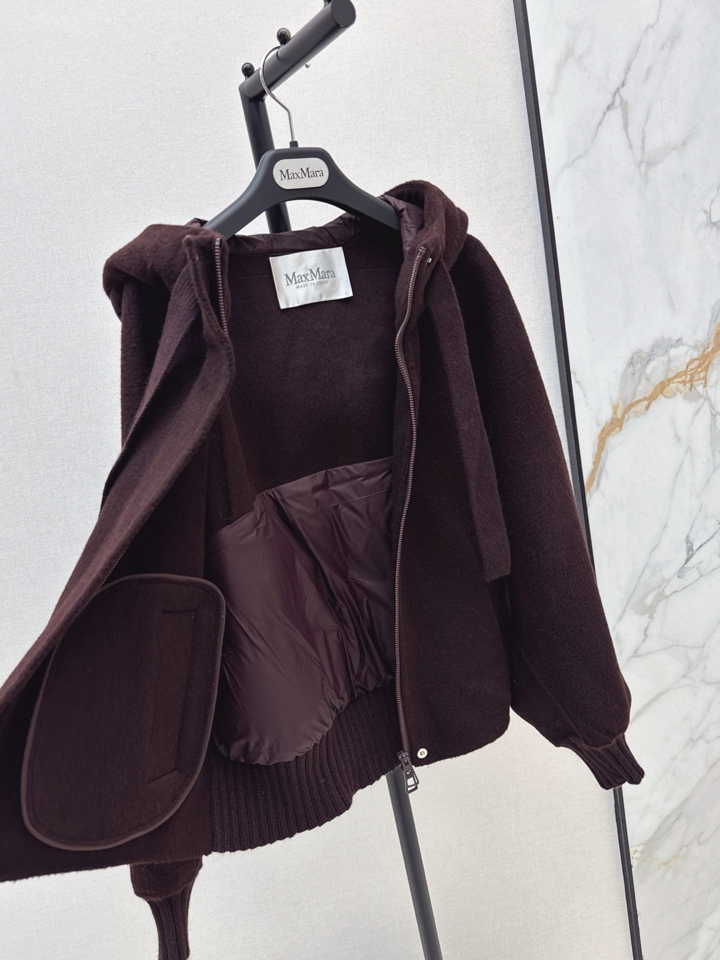 Max NEW wool hooded jacket