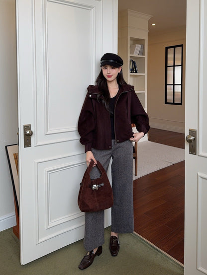 Max NEW wool hooded jacket