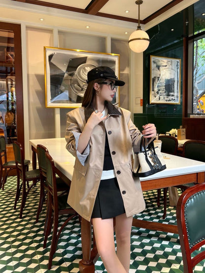 Bott NEW woven leather jacket