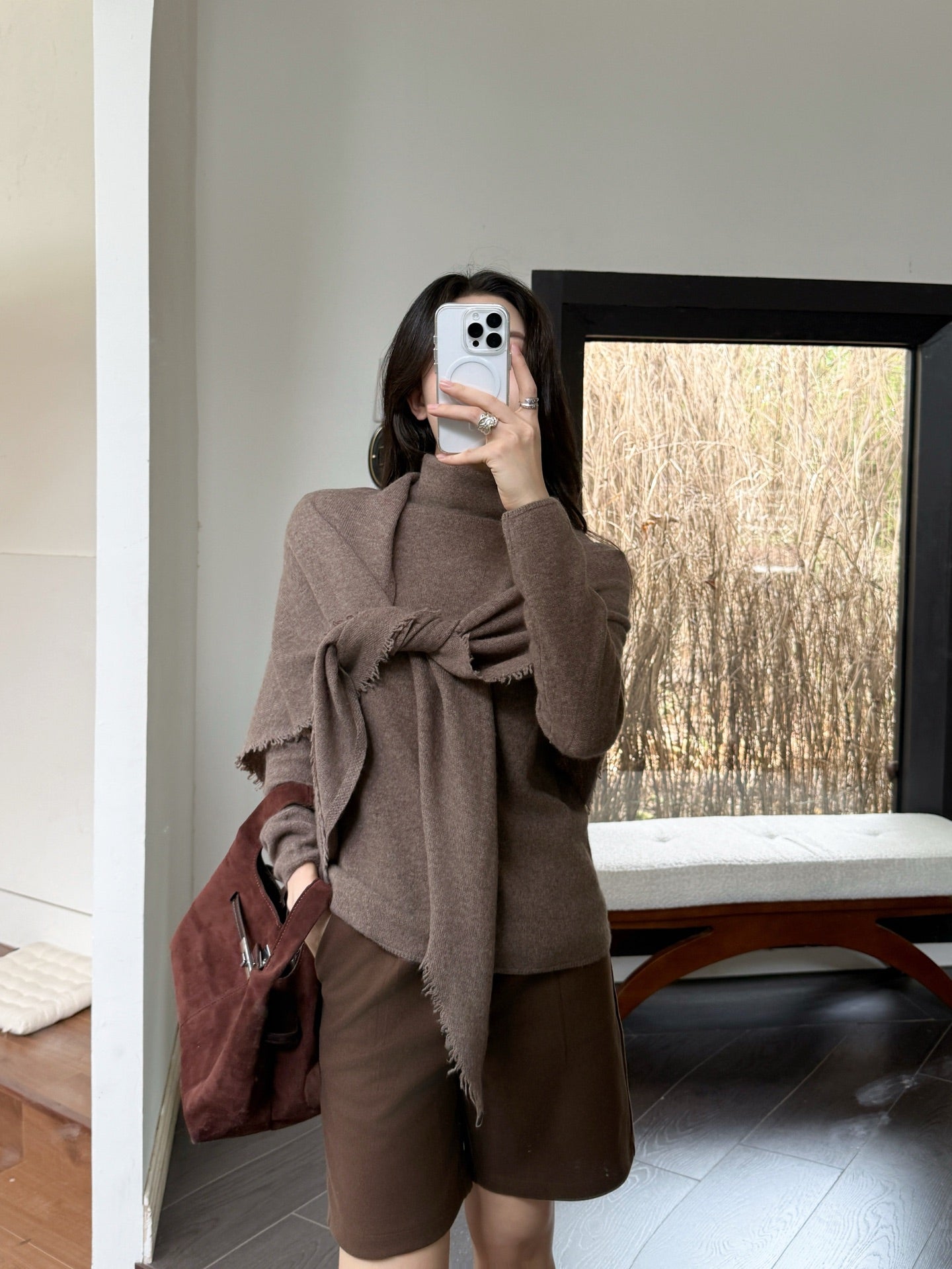 Loro NEW Cashmere sweater and shawl set