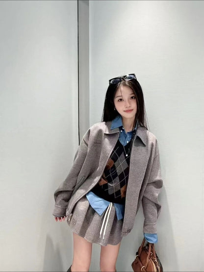 Miu NEW wool midi skirt