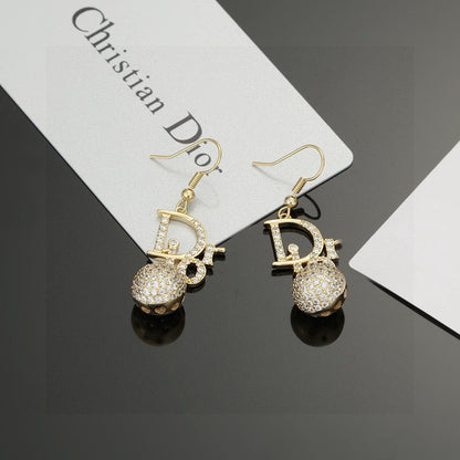 CD New Letter Earrings