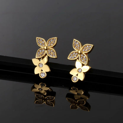 Louis New Four-leaf clover earrings