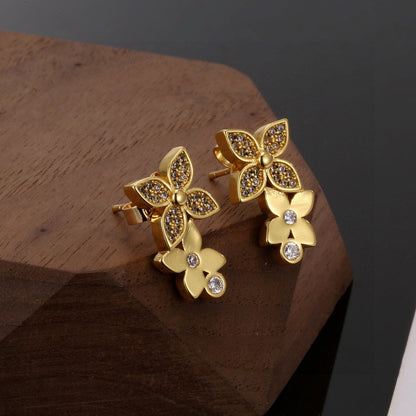 Louis New Four-leaf clover earrings