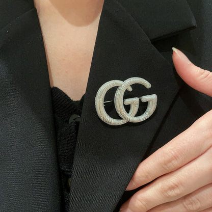 Guc New Alphabet brooch