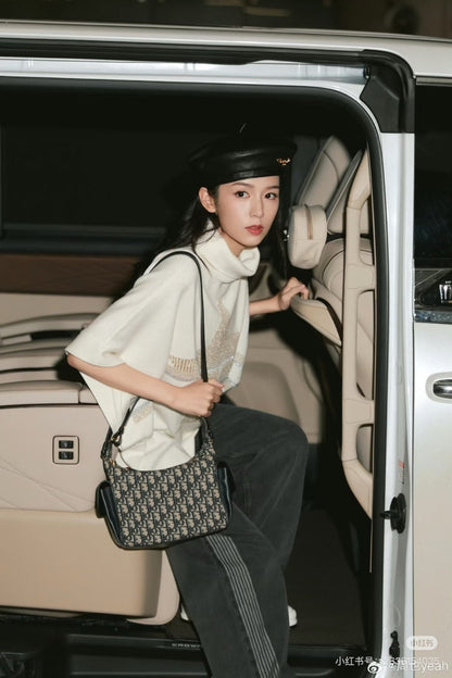 CD NEW Knitted Cape Sweater