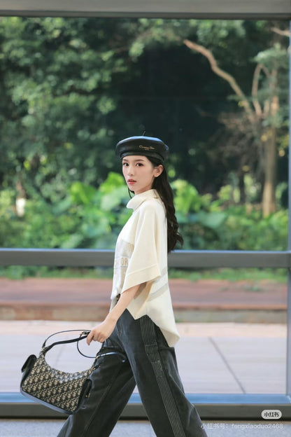 CD NEW Knitted Cape Sweater