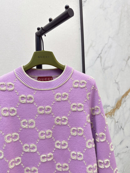 Guc NEW Jacquard knitted sweater