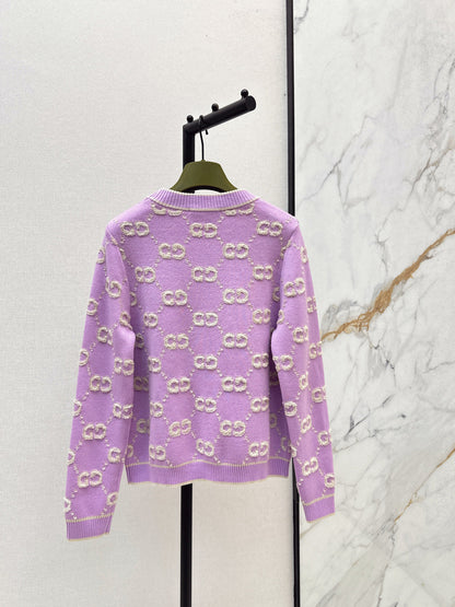 Guc NEW Jacquard knitted sweater