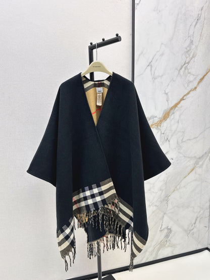 Bur NEW Reversible wool cape
