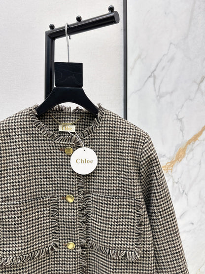 Cho1 NEW Houndstooth overcoats