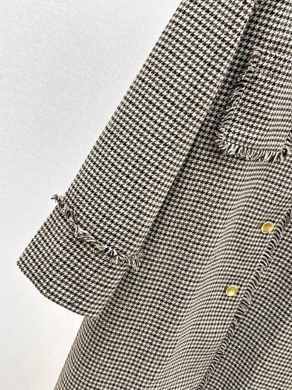 Cho1 NEW Houndstooth overcoats