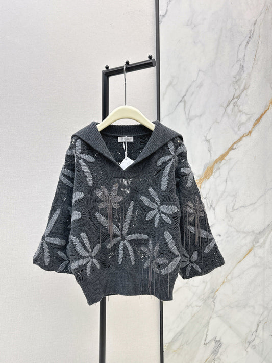 Brun NEW Embroidered sweater