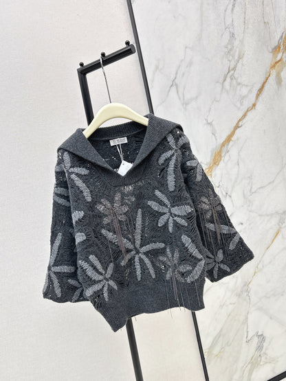 Brun NEW Embroidered sweater