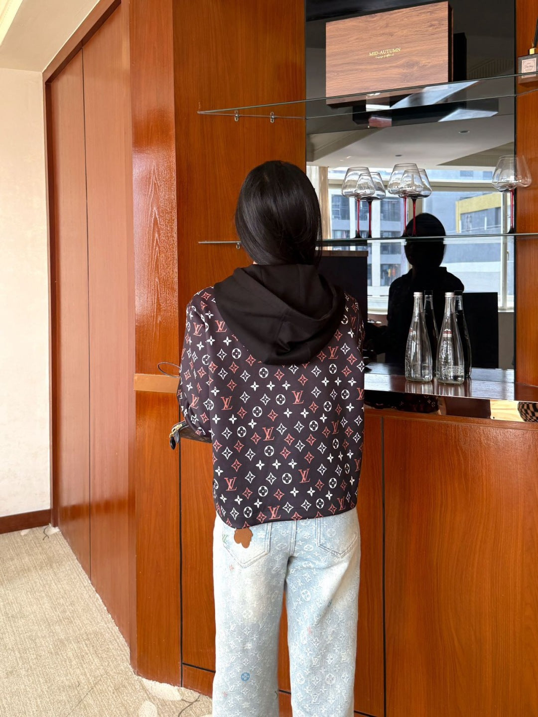 Louis NEW Printed hooded jacket