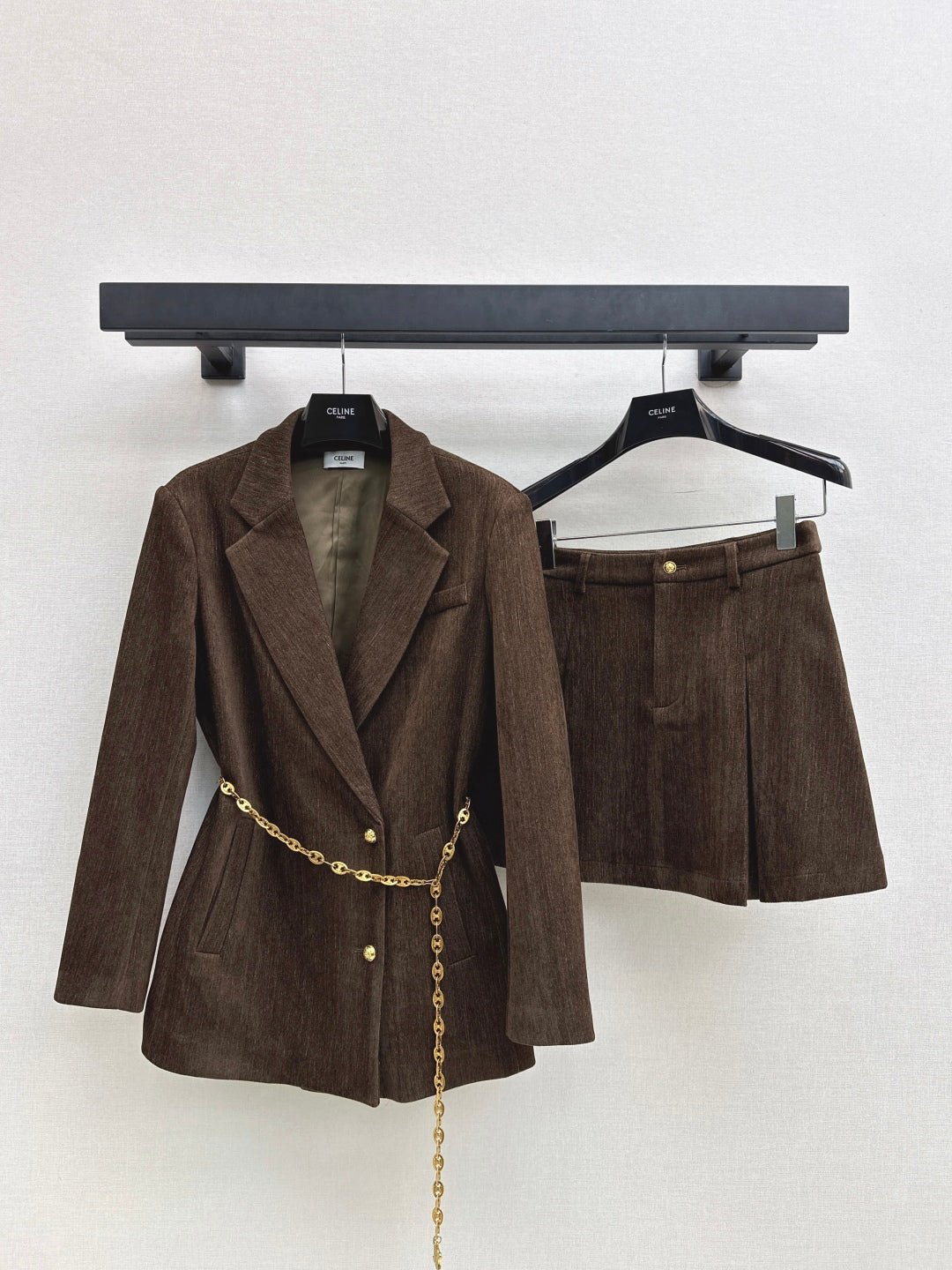 Ce1i NEW Blazer and pleated skirt set