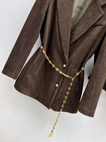 Ce1i NEW Blazer and pleated skirt set