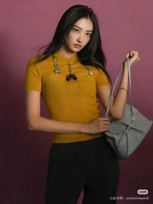 Pra NEW Pendant Wool Knit Sweater