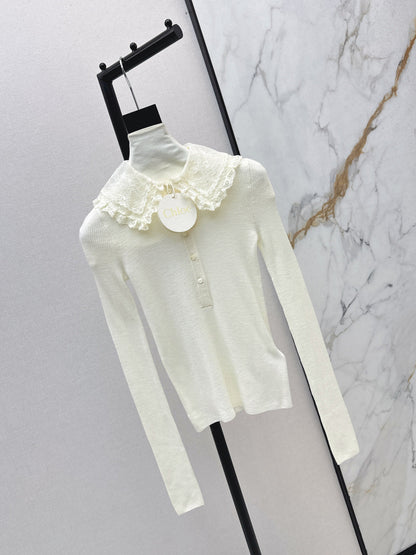 Cho1 NEW Lace Knit Sweater