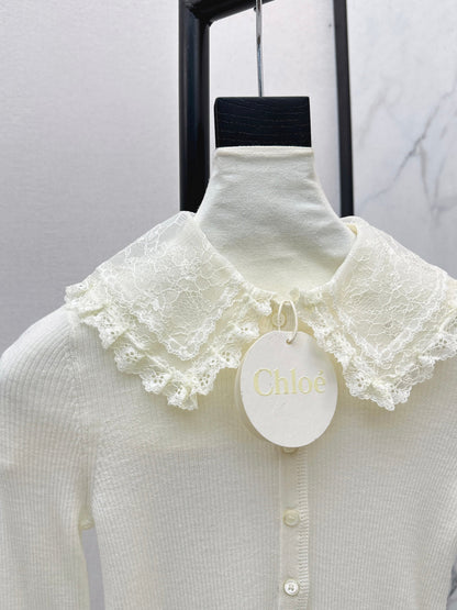 Cho1 NEW Lace Knit Sweater