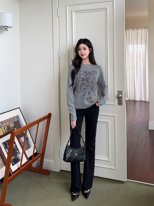 CD NEW Embroidered sweater