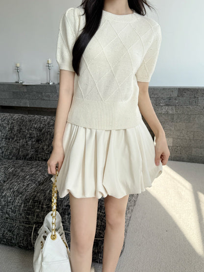 Brun NEW Plaid sweater