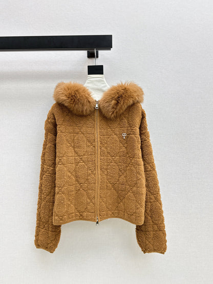 CD NEW fur collar jacket