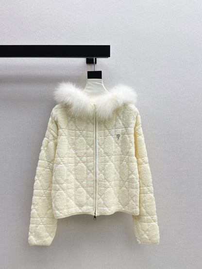 CD NEW fur collar jacket