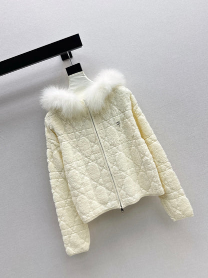 CD NEW fur collar jacket