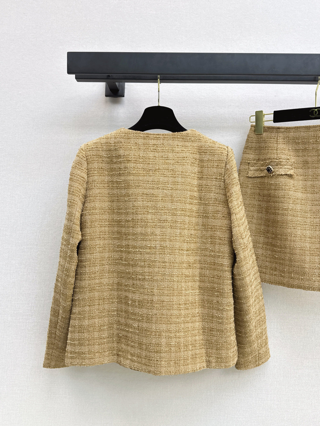 Chan NEW Woven jacket and skirt set