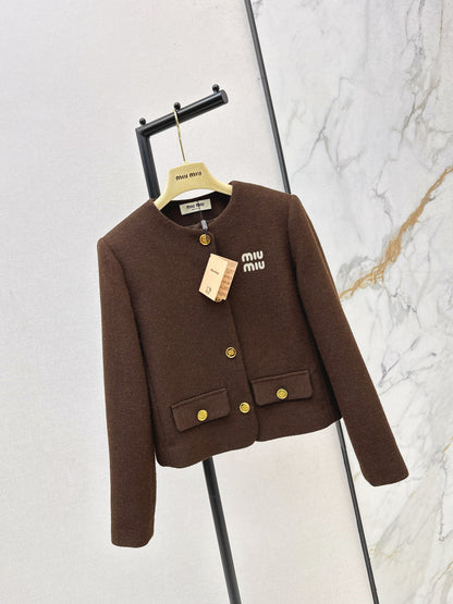 Miu NEW crew neck jacket