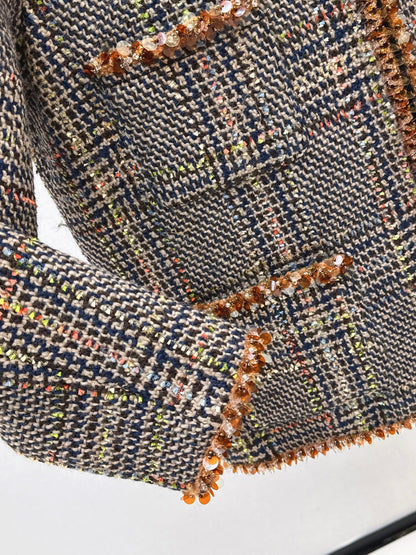 Chan NEW Houndstooth down coat