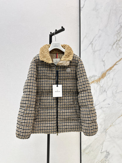 Monc NEW houndstooth down jacket