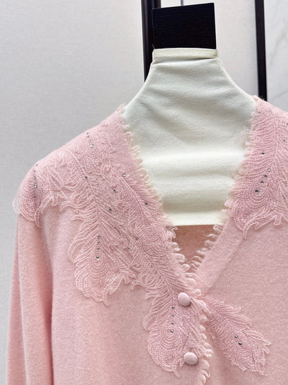 Es NEW V-neck cardigan