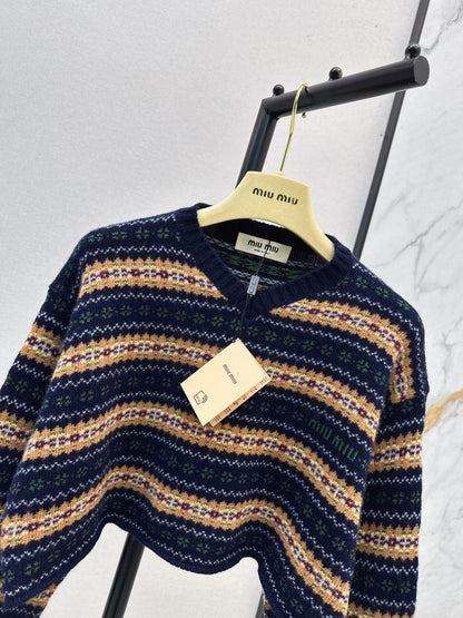Miu NEW jacquard sweater