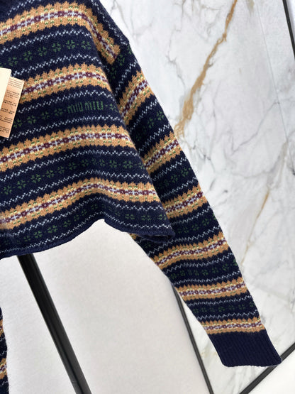 Miu NEW jacquard sweater