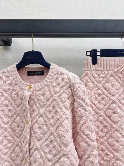 Louis NEW Cashmere cardigan and skirt set