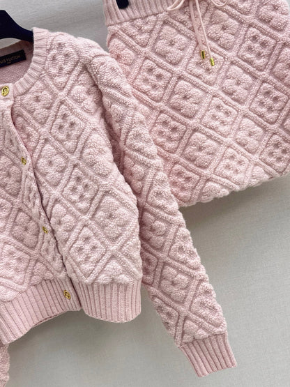 Louis NEW Cashmere cardigan and skirt set