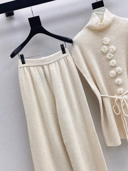 Chan NEW Sleeveless knitted set