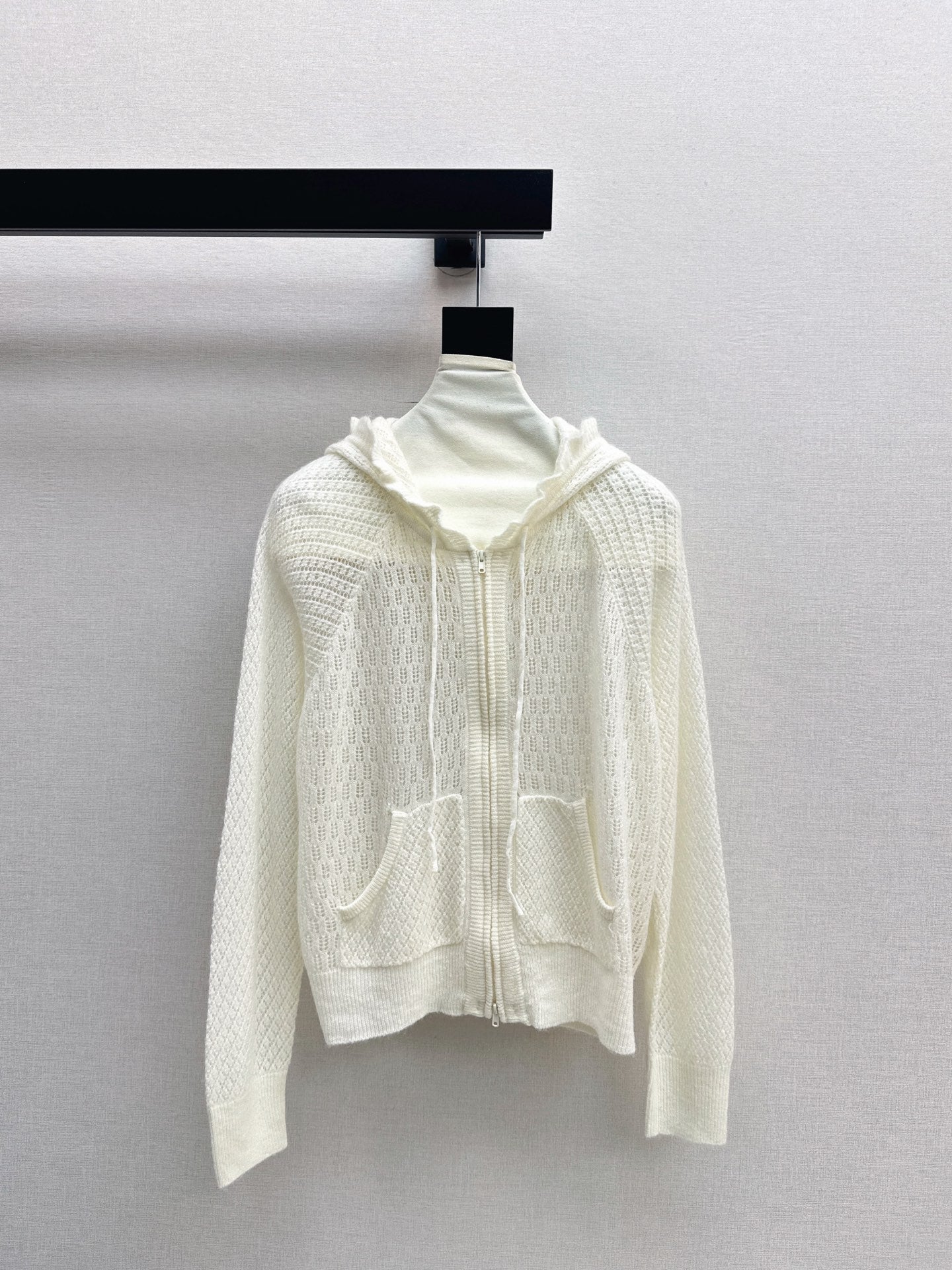 CD NEW Hooded Knit Cardigan