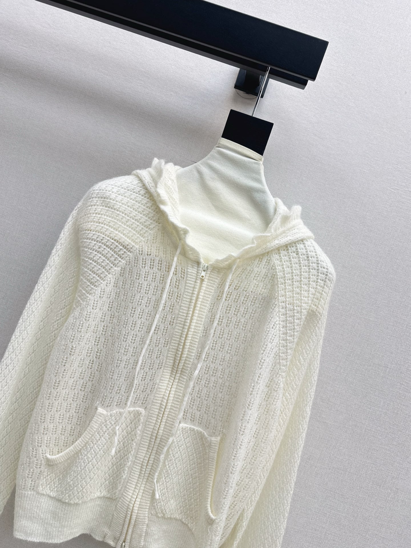 CD NEW Hooded Knit Cardigan