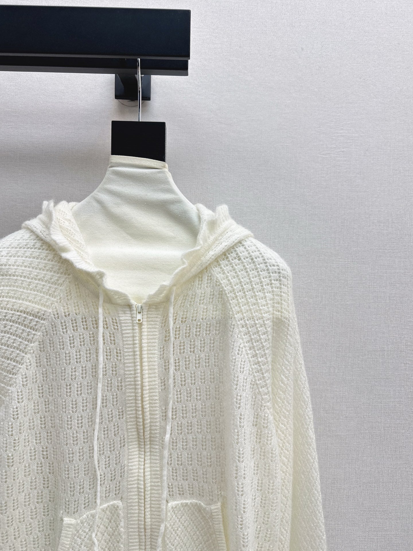 CD NEW Hooded Knit Cardigan