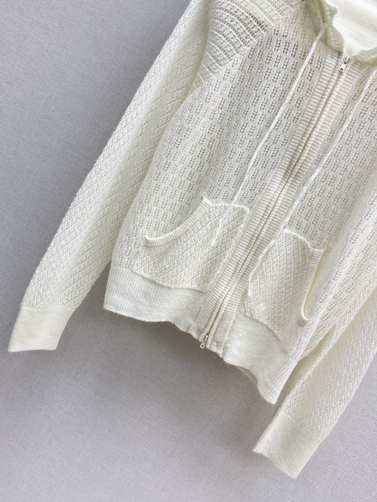 CD NEW Hooded Knit Cardigan