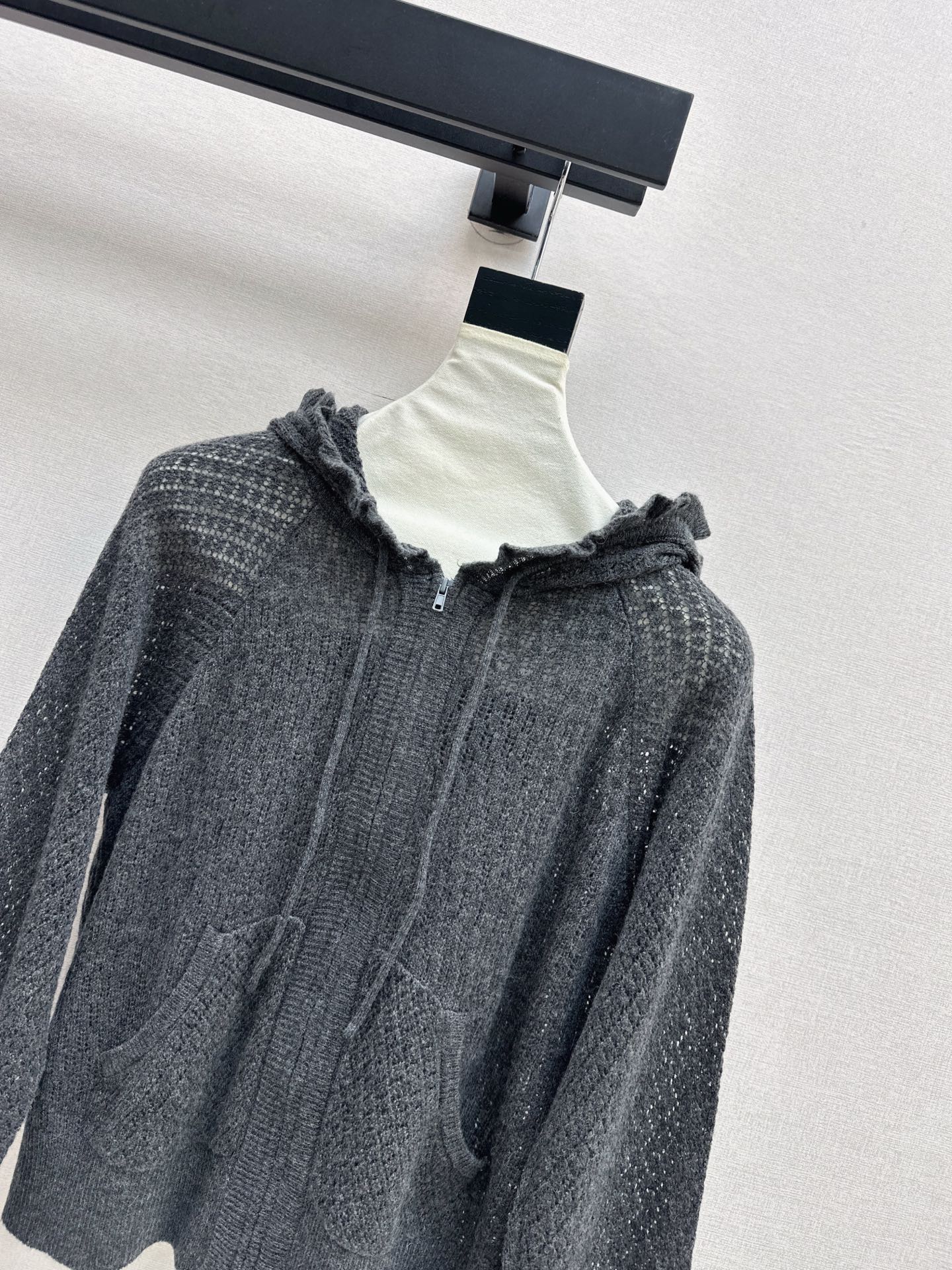 CD NEW Hooded Knit Cardigan