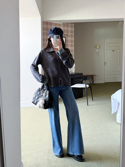 Louis NEW Denim patchwork cardigan